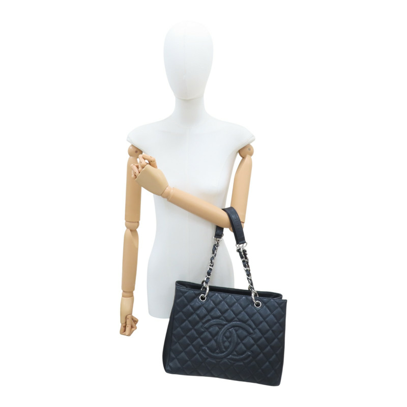 黑色 荔枝紋牛皮 GST 手提包 A50995【CHANEL 香奈兒】 A50995-15