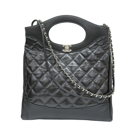 黑色 菱格紋 羊皮 31 Bag 手提包【CHANEL 香奈兒】