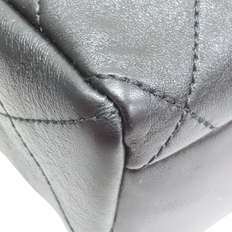 黑色 牛皮 黑盒包 鏈帶肩背帶 兩用包 金釦【CHANEL 香奈兒】-12