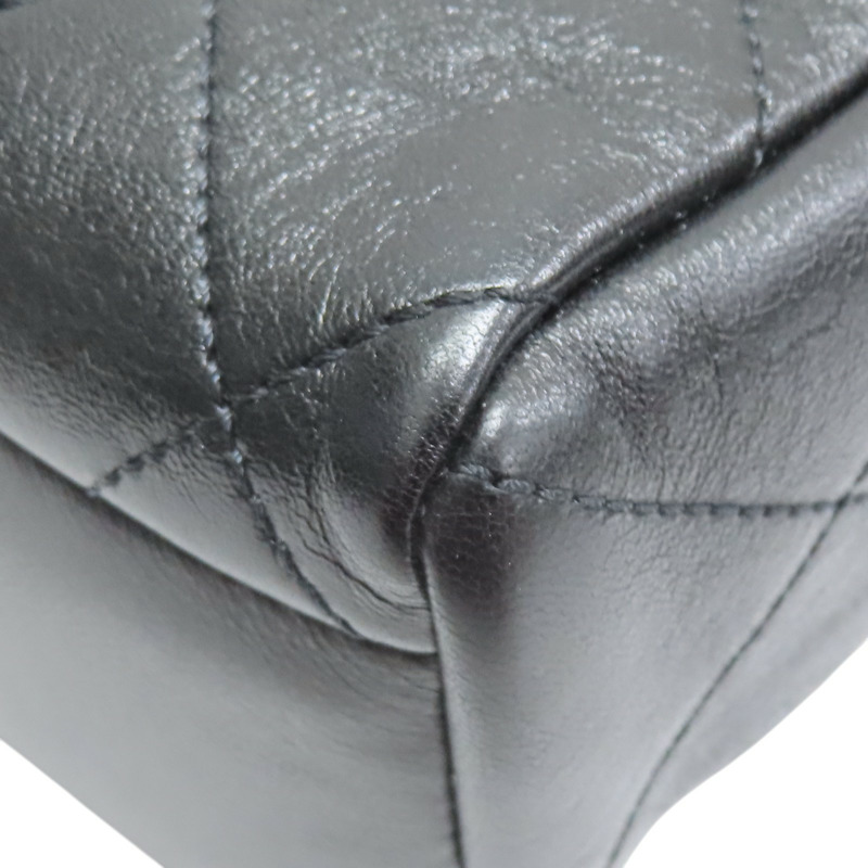 黑色 牛皮 黑盒包 鏈帶肩背帶 兩用包 金釦【CHANEL 香奈兒】-13