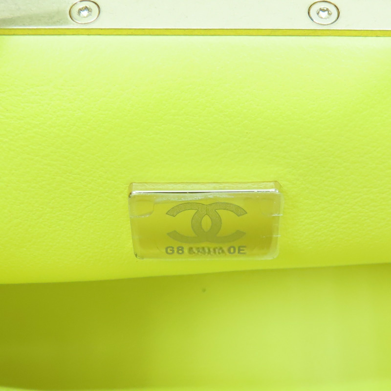 黄色 菱格紋 牛皮 Paris Monaco 肩背包【CHANEL 香奈兒】-7