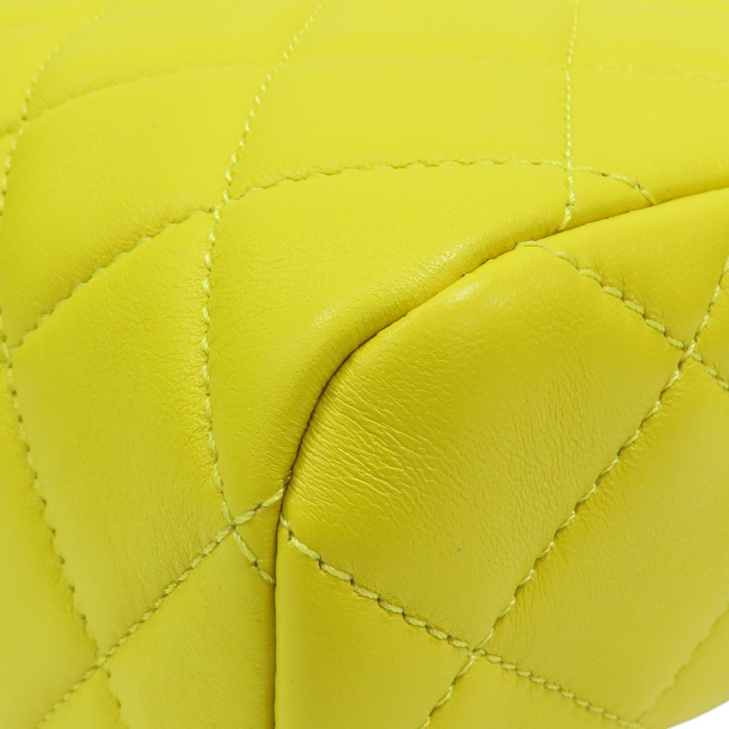 黄色 菱格紋 牛皮 Paris Monaco 肩背包【CHANEL 香奈兒】-13