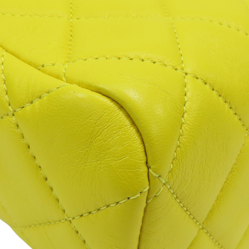 黄色 菱格紋 牛皮 Paris Monaco 肩背包【CHANEL 香奈兒】-14