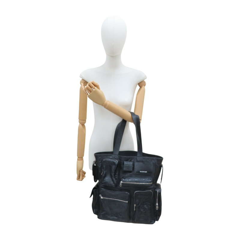 黑色 牛皮 Superbusy Tote Bag 手提包 785296【Balenciaga 巴黎世家】 785296-15
