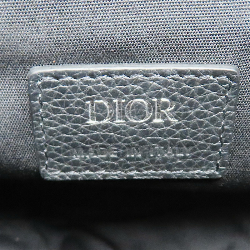 灰黑色 緹花帆布 SADDLE 馬鞍包 肩背包【Dior 迪奧】 1ADPO093YKY-6
