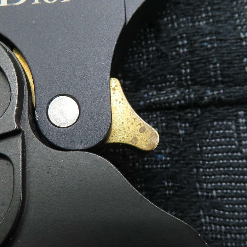 灰黑色 緹花帆布 SADDLE 馬鞍包 肩背包【Dior 迪奧】 1ADPO093YKY-18