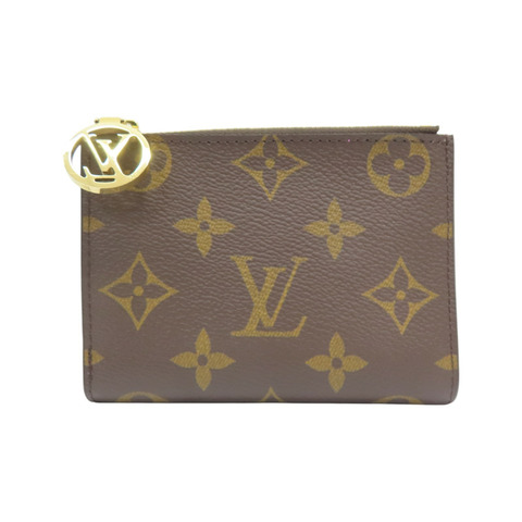 棕色 原花帆布 Lisa 金扣 兩折短夾 M82383【LOUIS VUITTON LV 路易威登】 M82383