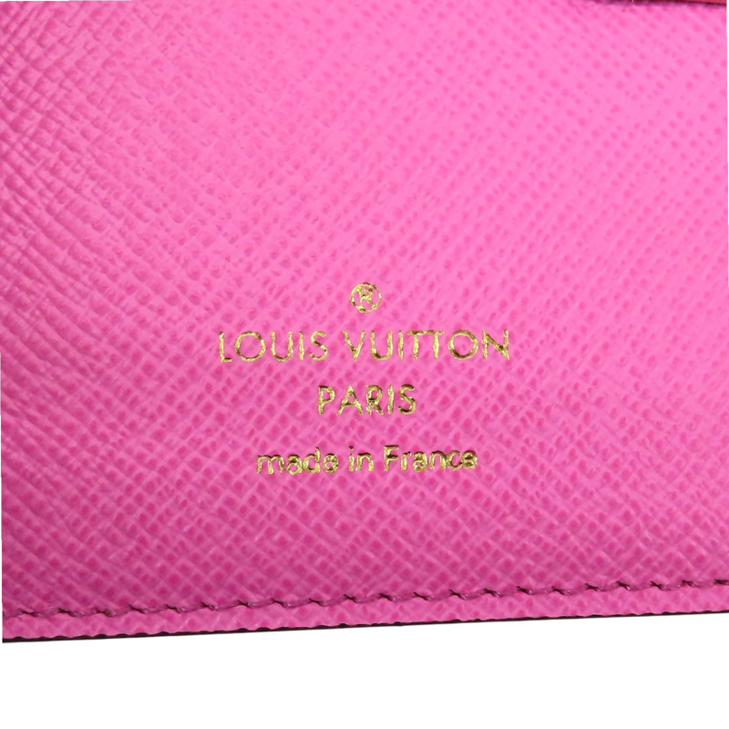 棕色 原花帆布 Lisa 金扣 兩折短夾 M82383【LOUIS VUITTON LV 路易威登】 M82383-7