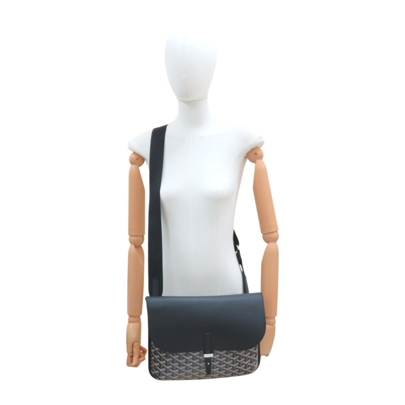 黑色 經典花紋 Goyardine帆布 Coursier 斜背包 肩背包【GOYARD 高雅德】 COURSIMMLTY01CL03P-8