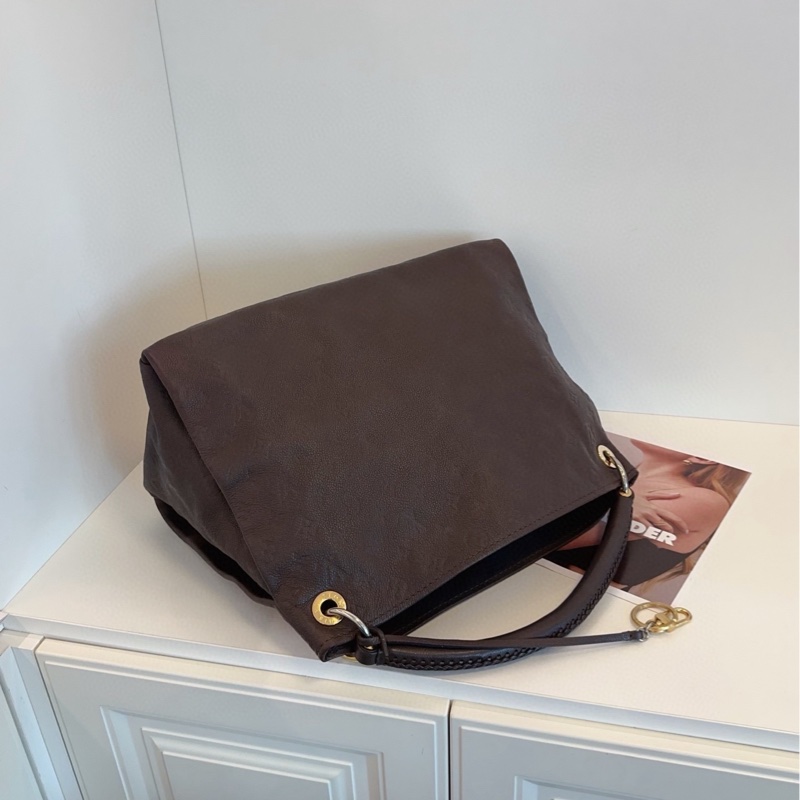 【98新🆕】LV 巧克力🍫深棕色全皮壓花Artsy 寶藏大包 手提包-3