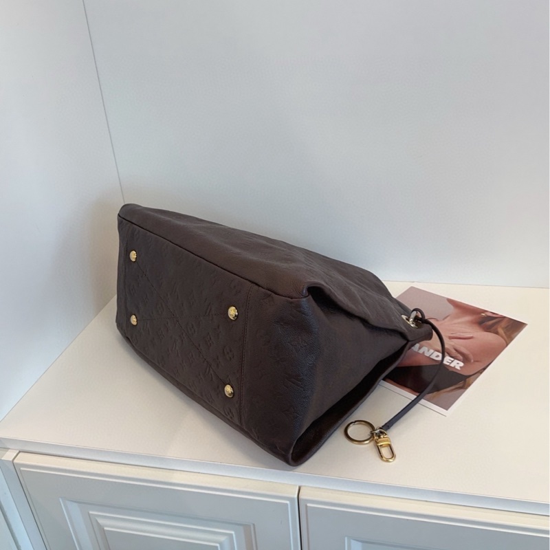 【98新🆕】LV 巧克力🍫深棕色全皮壓花Artsy 寶藏大包 手提包-6