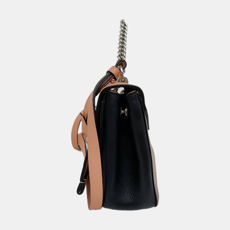 LOUIS VUITTON LOCKME BB 多色牛皮單肩包手提包斜挎包銀色五金可拆卸肩帶-2