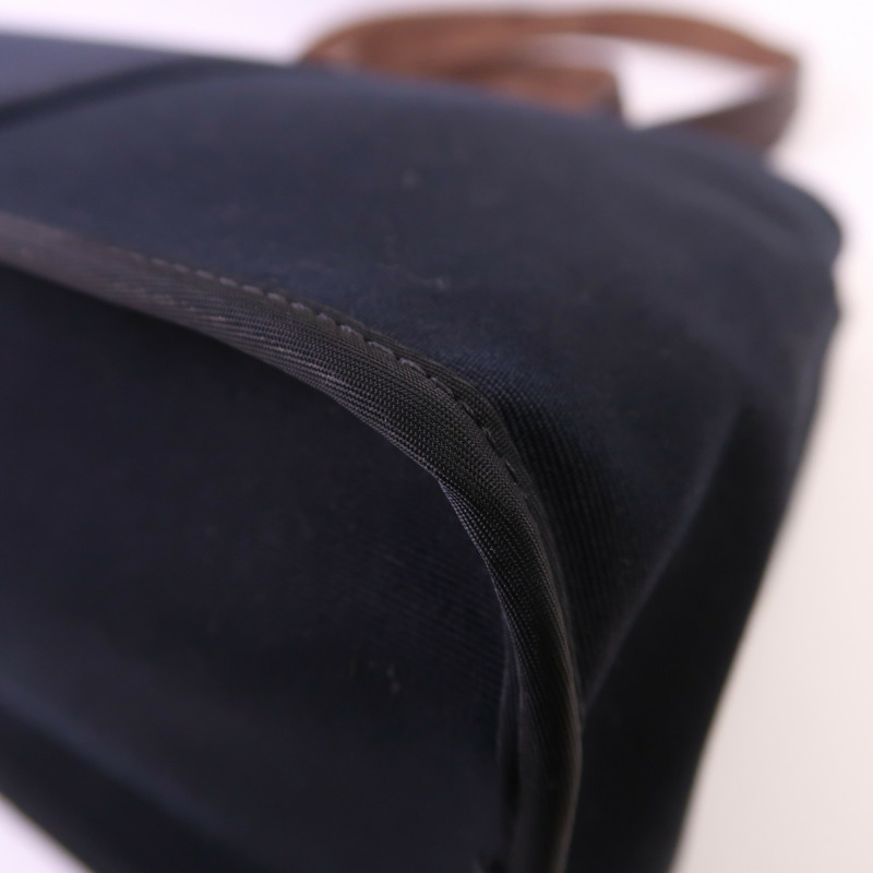 HERMES 帆布Cabag銀扣手挽肩背兩用袋-9