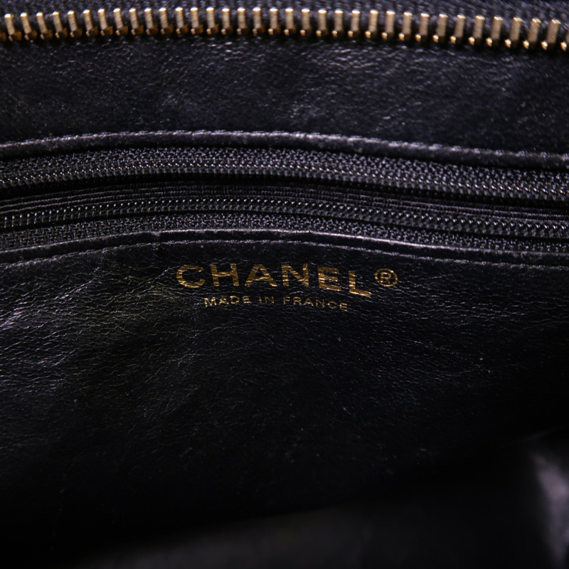 CHANEL 牛皮皮革Handbag金扣手挽袋-5