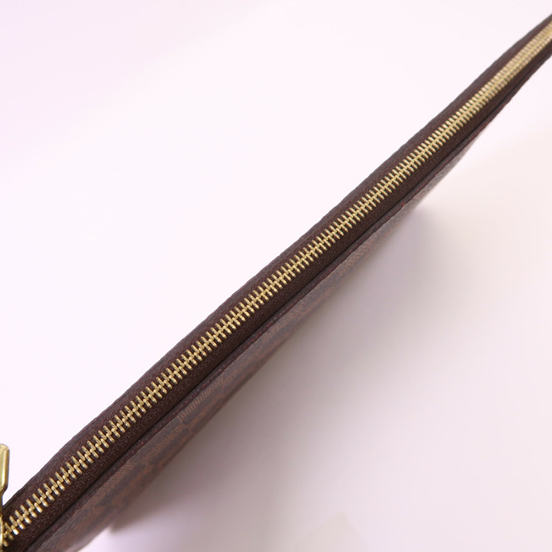 LOUIS VUITTON Damier Neverfull MM金扣肩背袋/手挽袋-17