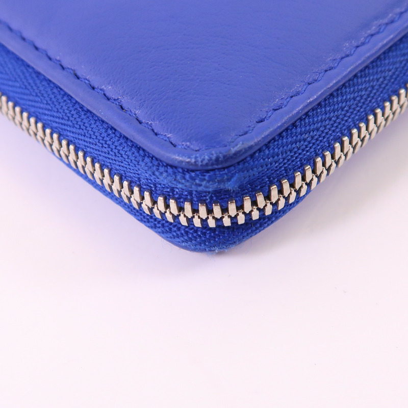 BALENCIAGA 牛皮皮革Zipper Long Wallet銀扣長錢包-11