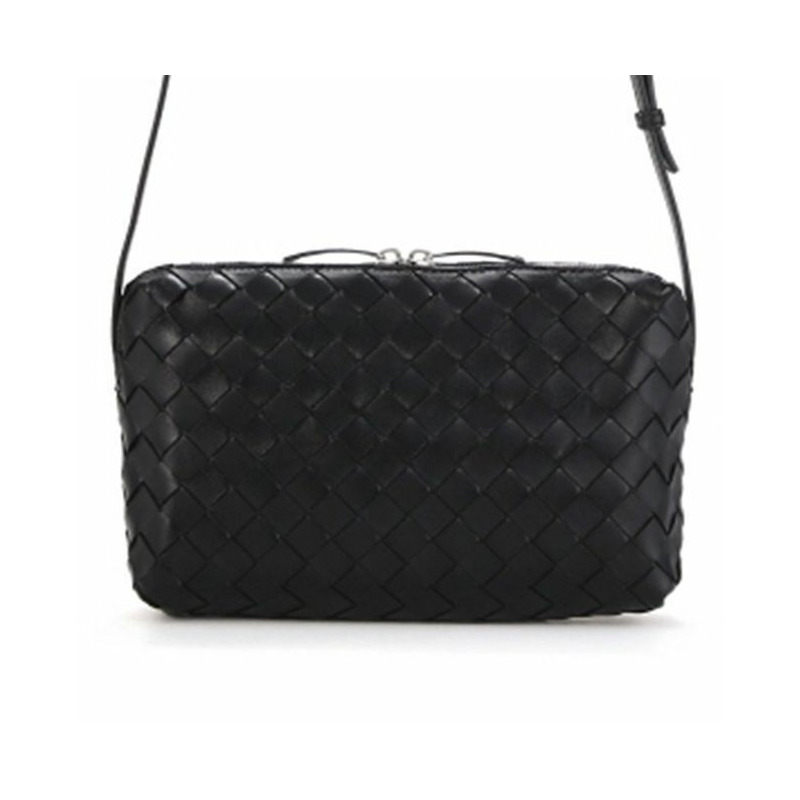 BOTTEGA VENETA Intrecciato 斜背包 黑色 597329 VCPP1 8803-0
