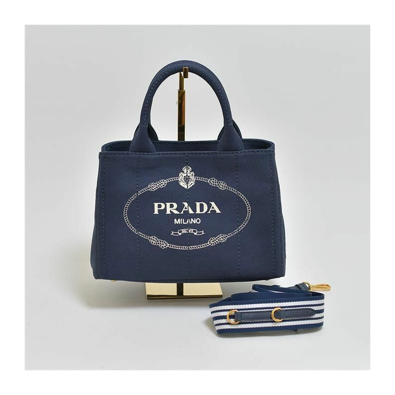 PRADA 1BG439 ZKI帆布Logo手提單肩包-0