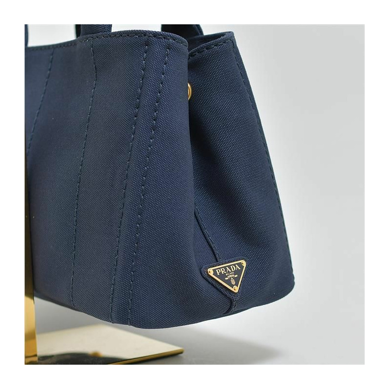 PRADA 1BG439 ZKI帆布Logo手提單肩包-3