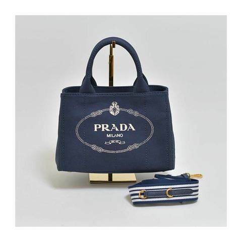 PRADA 1BG439 ZKI帆布Logo手提單肩包