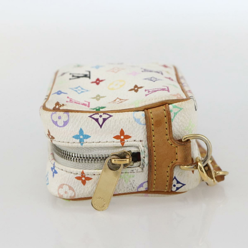 【日本直送】路易威登 Monogram Multicolor Trousse Wapity Pouch 白色 M58034 Auth 159600V-2