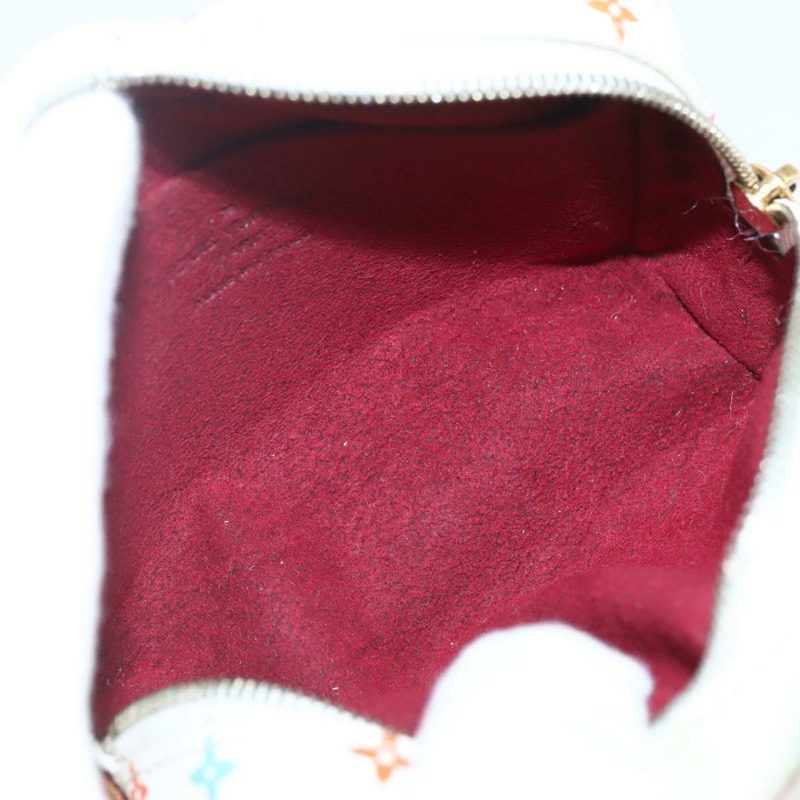 【日本直送】路易威登 Monogram Multicolor Trousse Wapity Pouch 白色 M58034 Auth 159600V-9