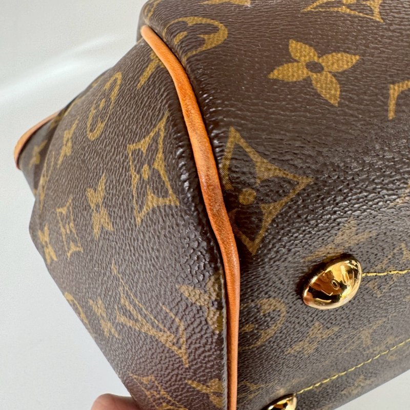 LV 經典老花大水餃 可調整手提包-4