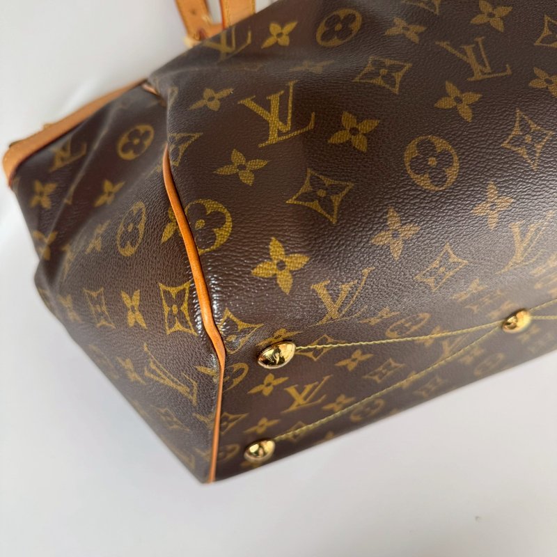 LV 經典老花大水餃 可調整手提包-6