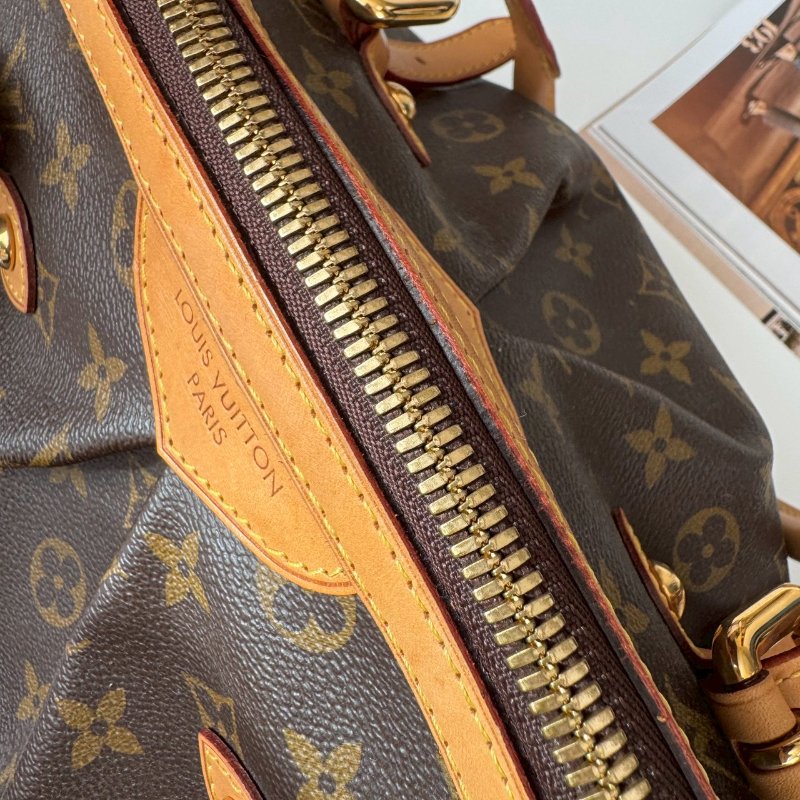 LV 經典老花大水餃 可調整手提包-10