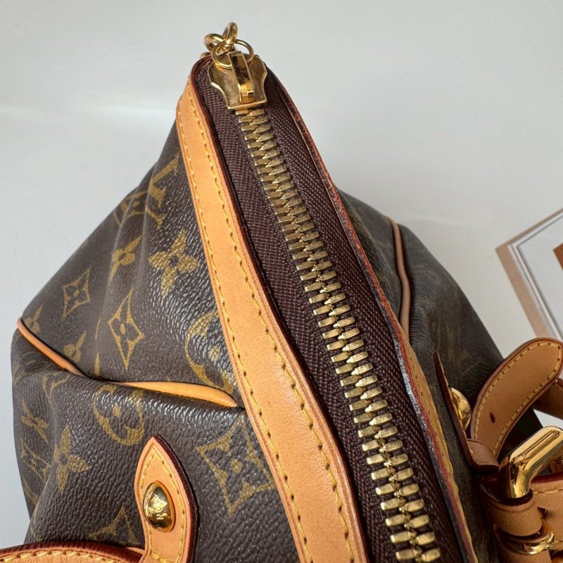 LV 經典老花大水餃 可調整手提包-11