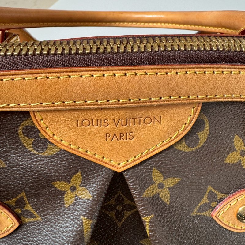 LV 經典老花大水餃 可調整手提包-16