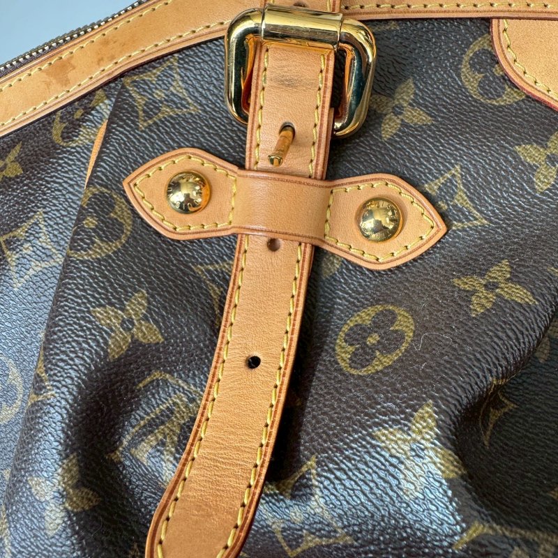 LV 經典老花大水餃 可調整手提包-18