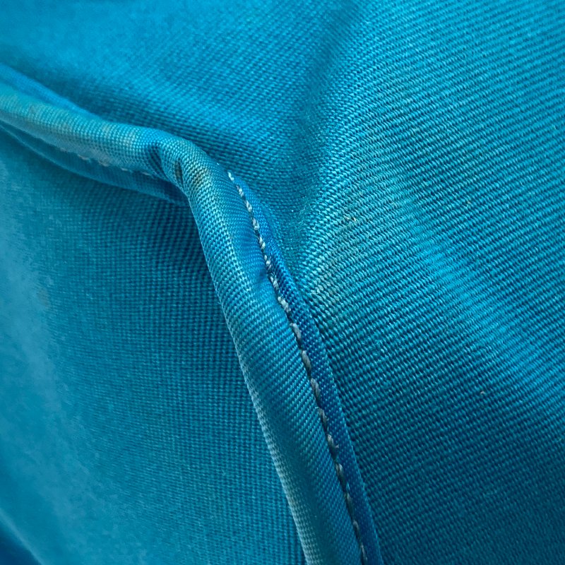 HERMES 愛馬仕 HERBAG31 外縫 ☐R刻 帆布 肩背包 藍綠色-9