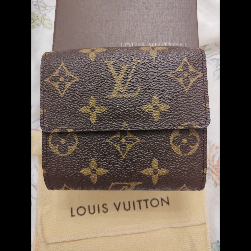 LOUIS VUITTON 雙開翻蓋短夾（二手）-1