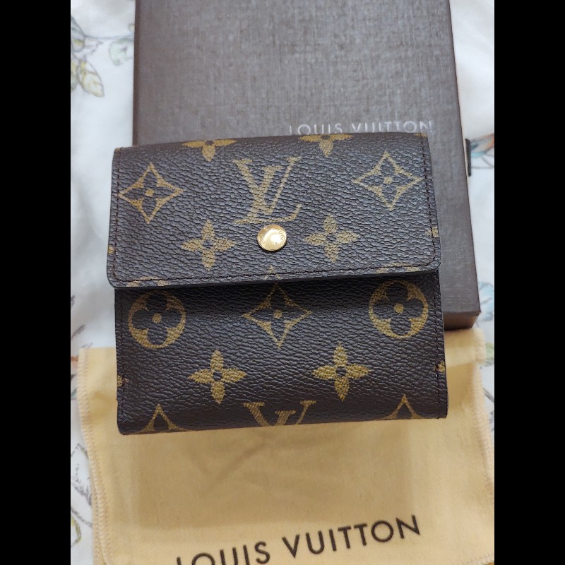 LOUIS VUITTON 雙開翻蓋短夾（二手）-8