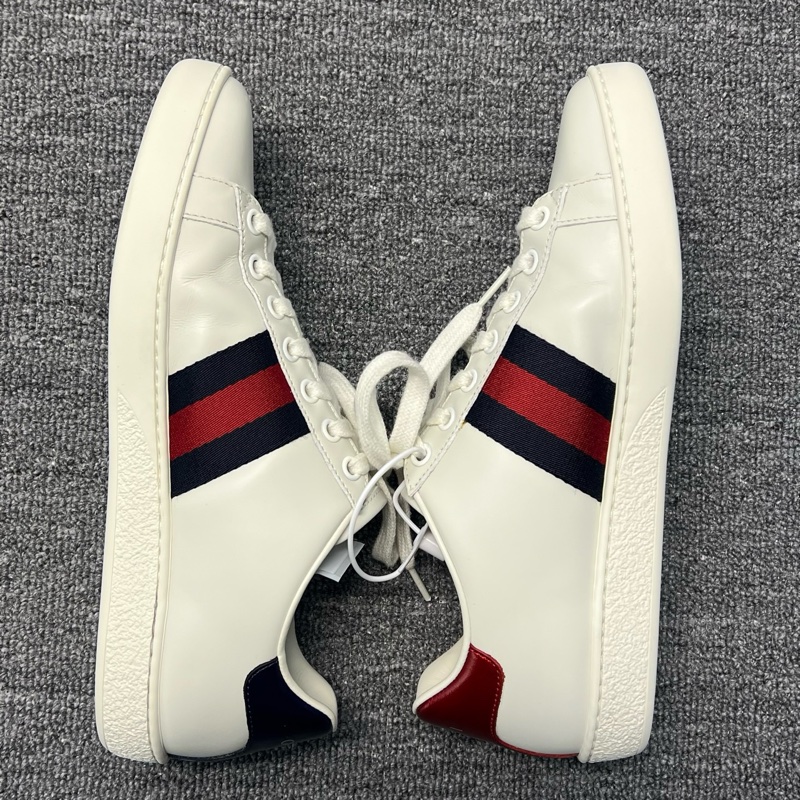 98新GUCCI古馳 ACE "LOVED" 刺繡 低幫小白鞋 36.5碼-1