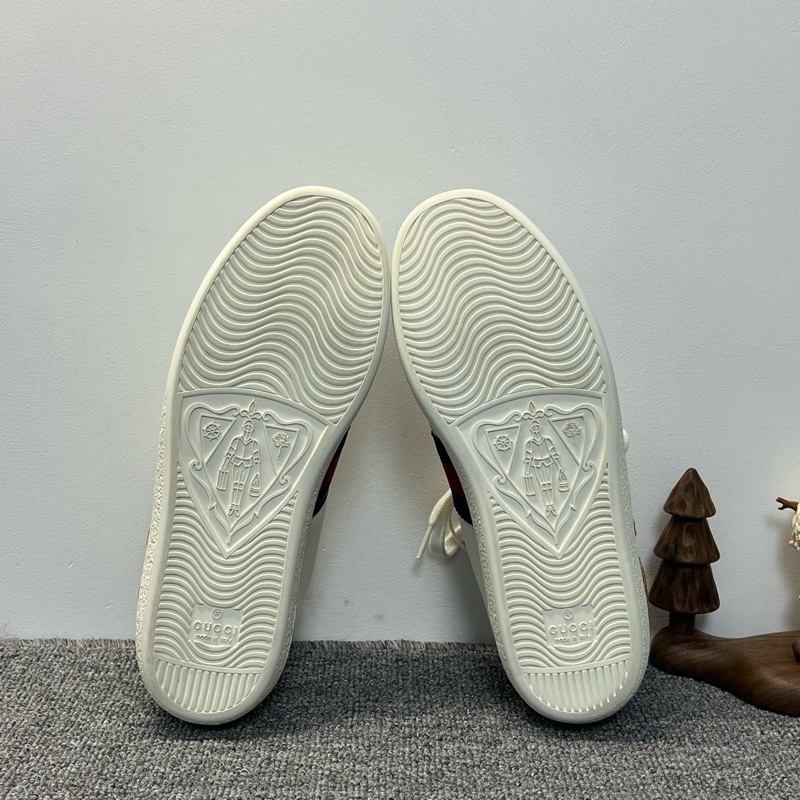 98新GUCCI古馳 ACE "LOVED" 刺繡 低幫小白鞋 36.5碼-4