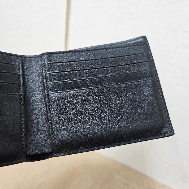 [甜價出🤩] Balenciaga 黑復刻皮BB Monaco短夾-4