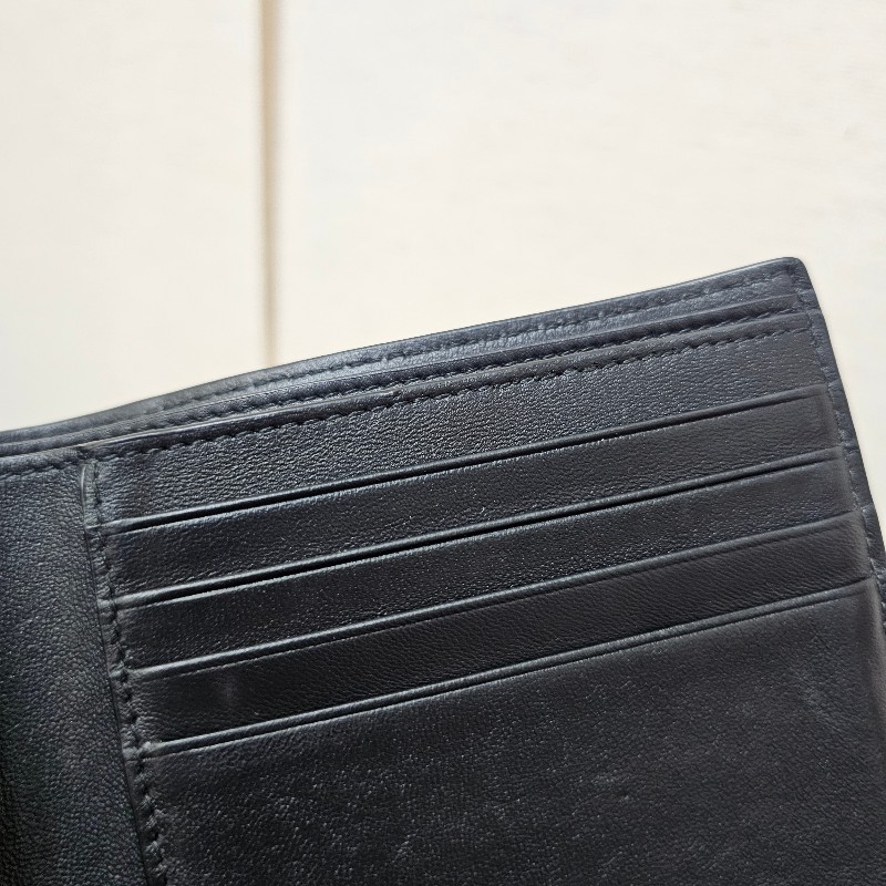 [甜價出🤩] Balenciaga 黑復刻皮BB Monaco短夾-5