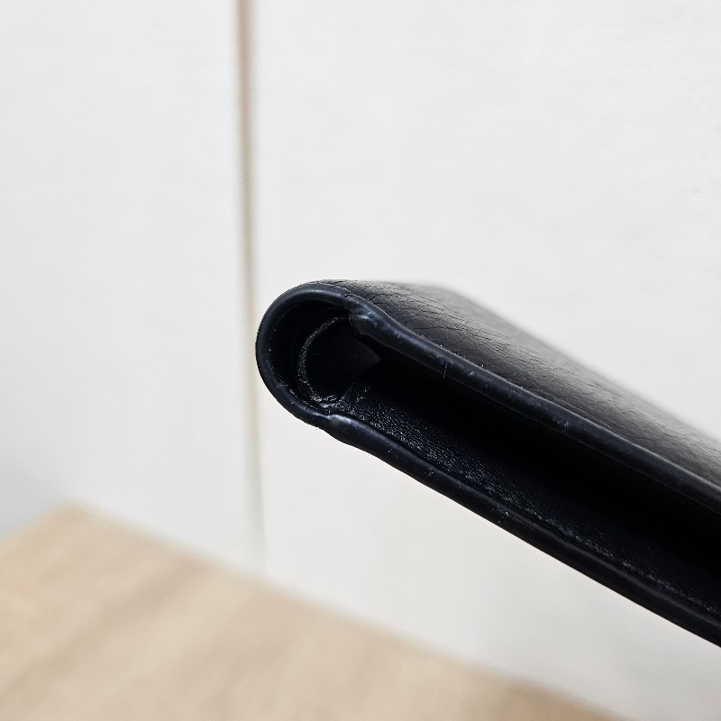 [甜價出🤩] Balenciaga 黑復刻皮BB Monaco短夾-10