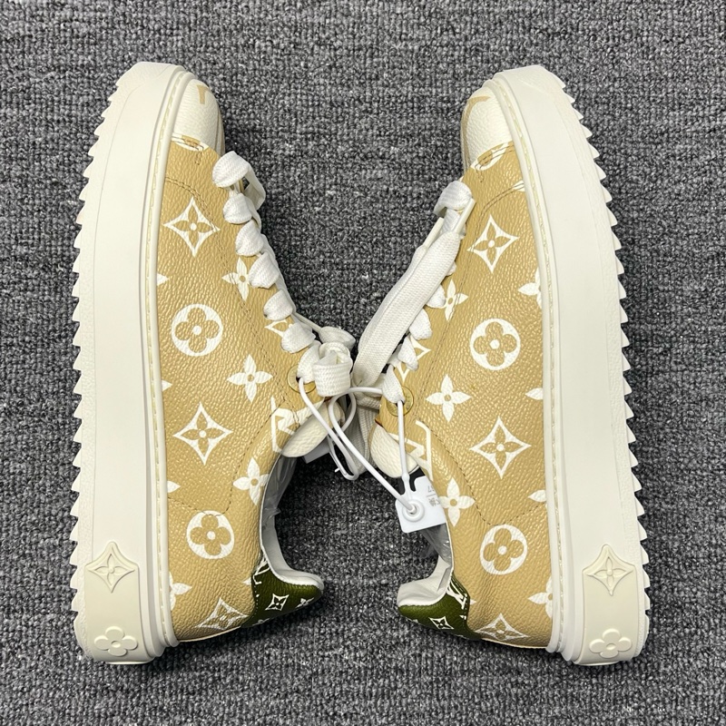 98新LV路易威登 Time Out 老花滿印 低幫 時尚板鞋 35碼女款-2