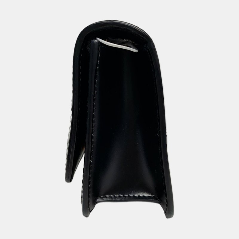 BURBERRYTB迷你黑色牛皮TB單肩包斜挎包金色五金可拆卸肩帶-2