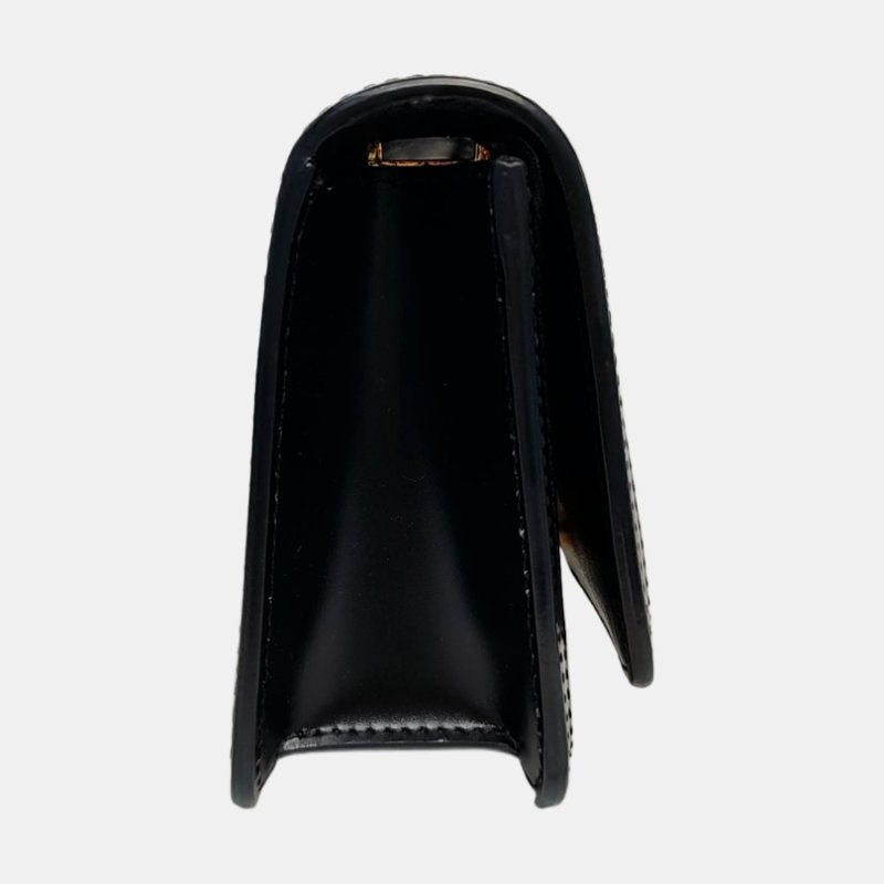 BURBERRYTB迷你黑色牛皮TB單肩包斜挎包金色五金可拆卸肩帶-3