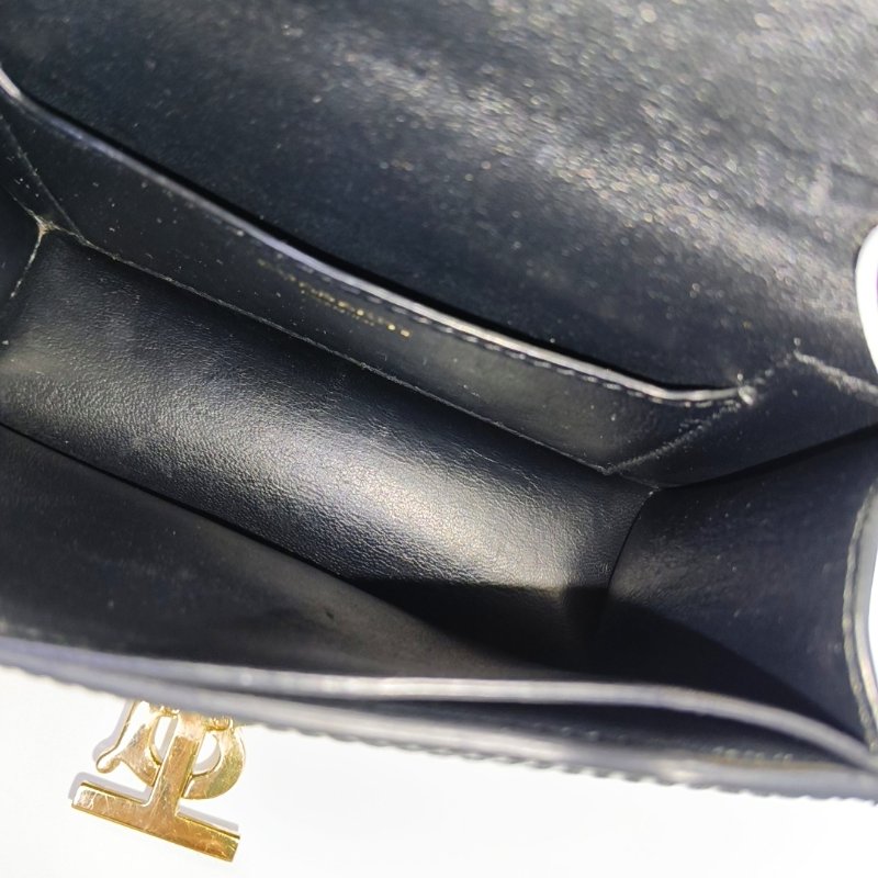 BURBERRYTB迷你黑色牛皮TB單肩包斜挎包金色五金可拆卸肩帶-6