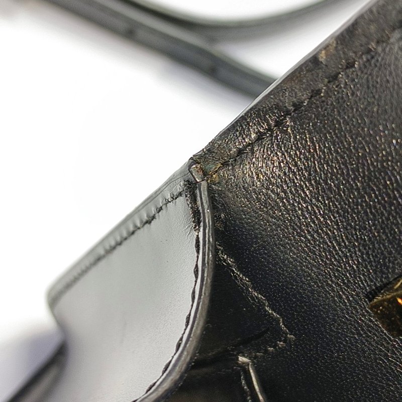 BURBERRYTB迷你黑色牛皮TB單肩包斜挎包金色五金可拆卸肩帶-15