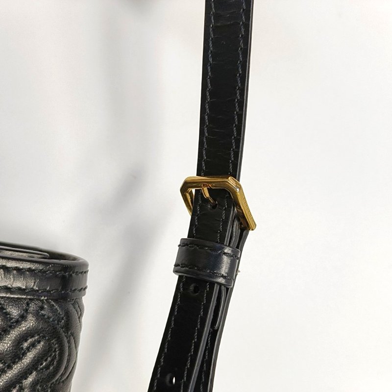 BURBERRYTB迷你黑色牛皮TB單肩包斜挎包金色五金可拆卸肩帶-17