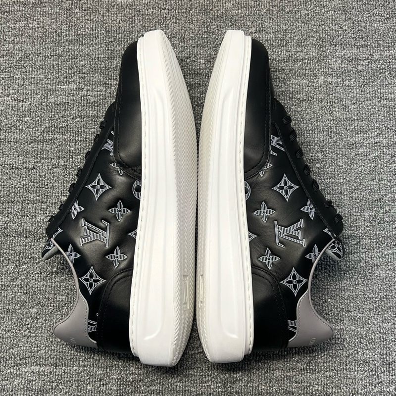 LV99新路易威登 Beverly Hills 滿印老花 低幫時尚板鞋 42.5碼男款 黑色/-1
