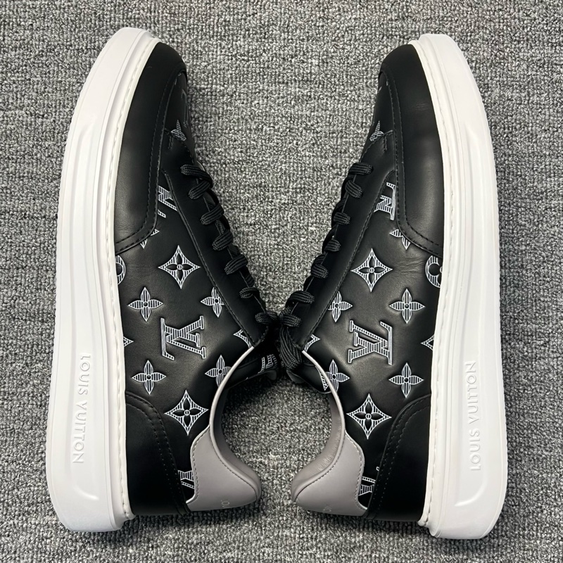 LV99新路易威登 Beverly Hills 滿印老花 低幫時尚板鞋 42.5碼男款 黑色/-2