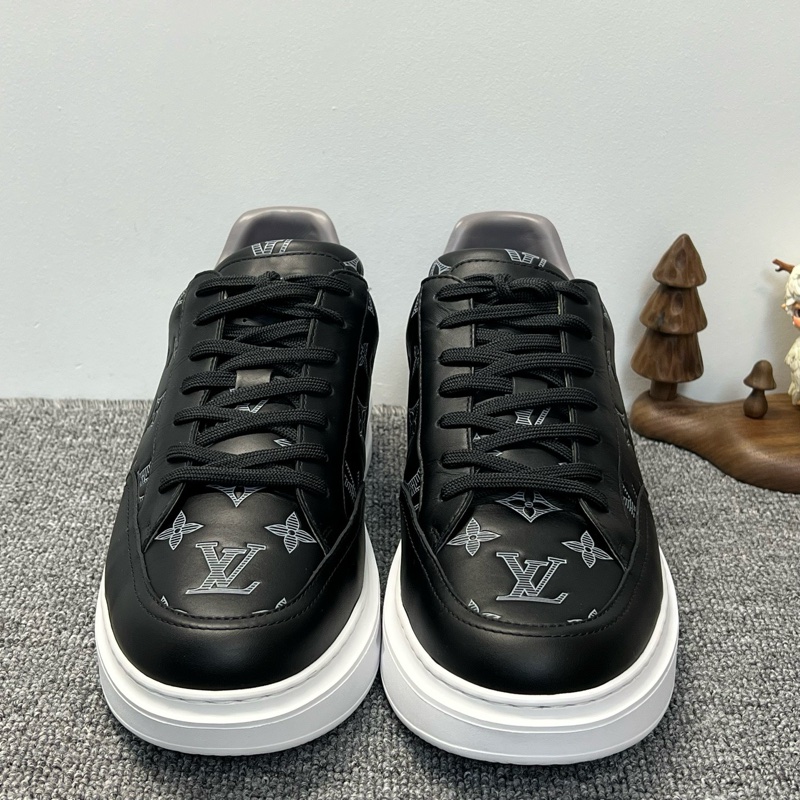 LV99新路易威登 Beverly Hills 滿印老花 低幫時尚板鞋 42.5碼男款 黑色/-3