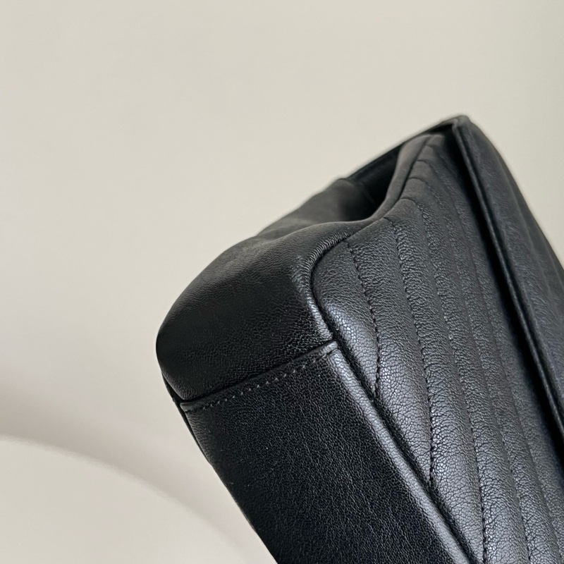 YSL Saint Laurent College 學院包/鏈條包（黑色/銀釦）-13